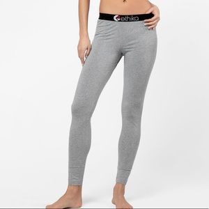 Light grey women’s ETHIKA leggings size M